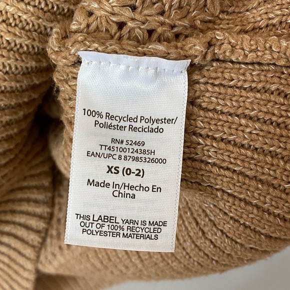 Time and Tru Men's Camel Crewneck Sweater - Picture 5 of 8